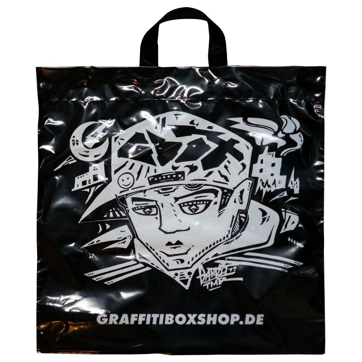 Graffitibox Plastiktüte "Bandit77" Big Black