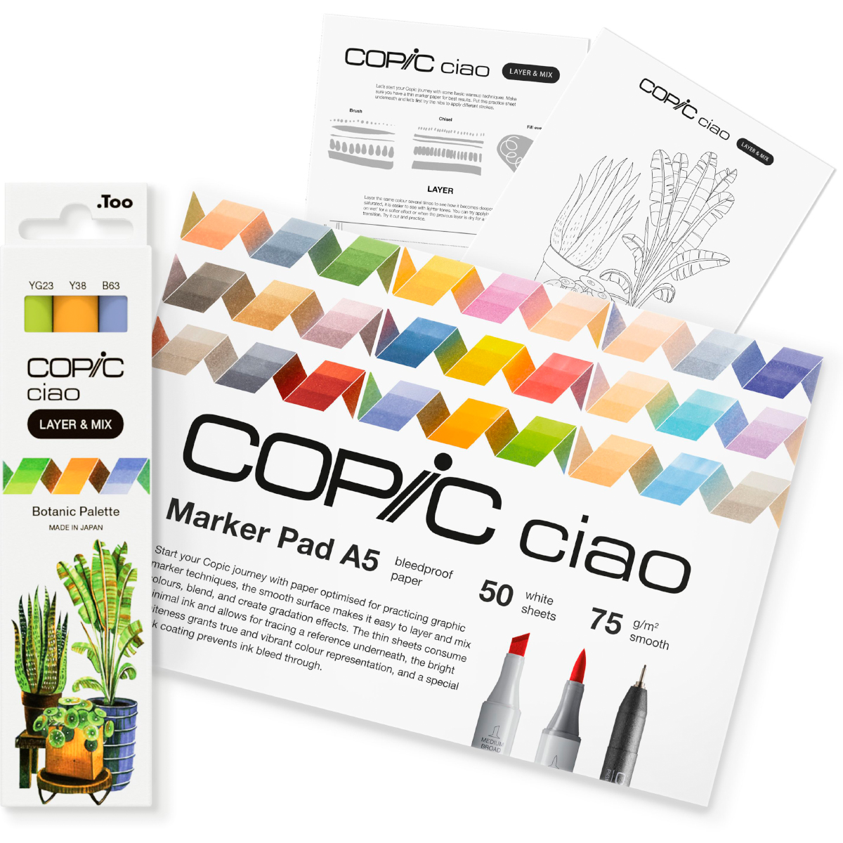 Copic "Ciao Layer & Mix 2D Starter 6er Set" Botanic