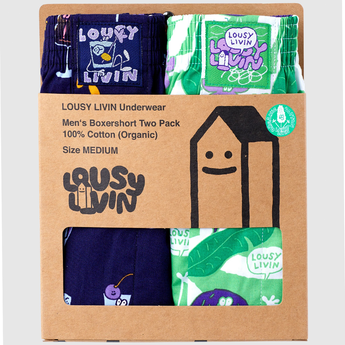 Lousy Livin Boxershorts "Coconut & Cocktails 2er Pack" Smoothy