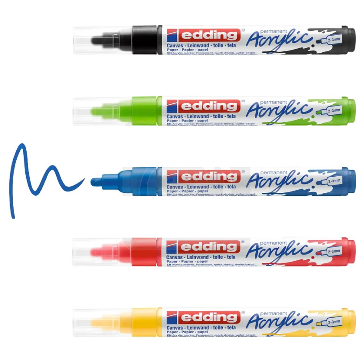 Edding Acrylmarker"5100/5S" Rundspitze 5er Set (2-3mm)