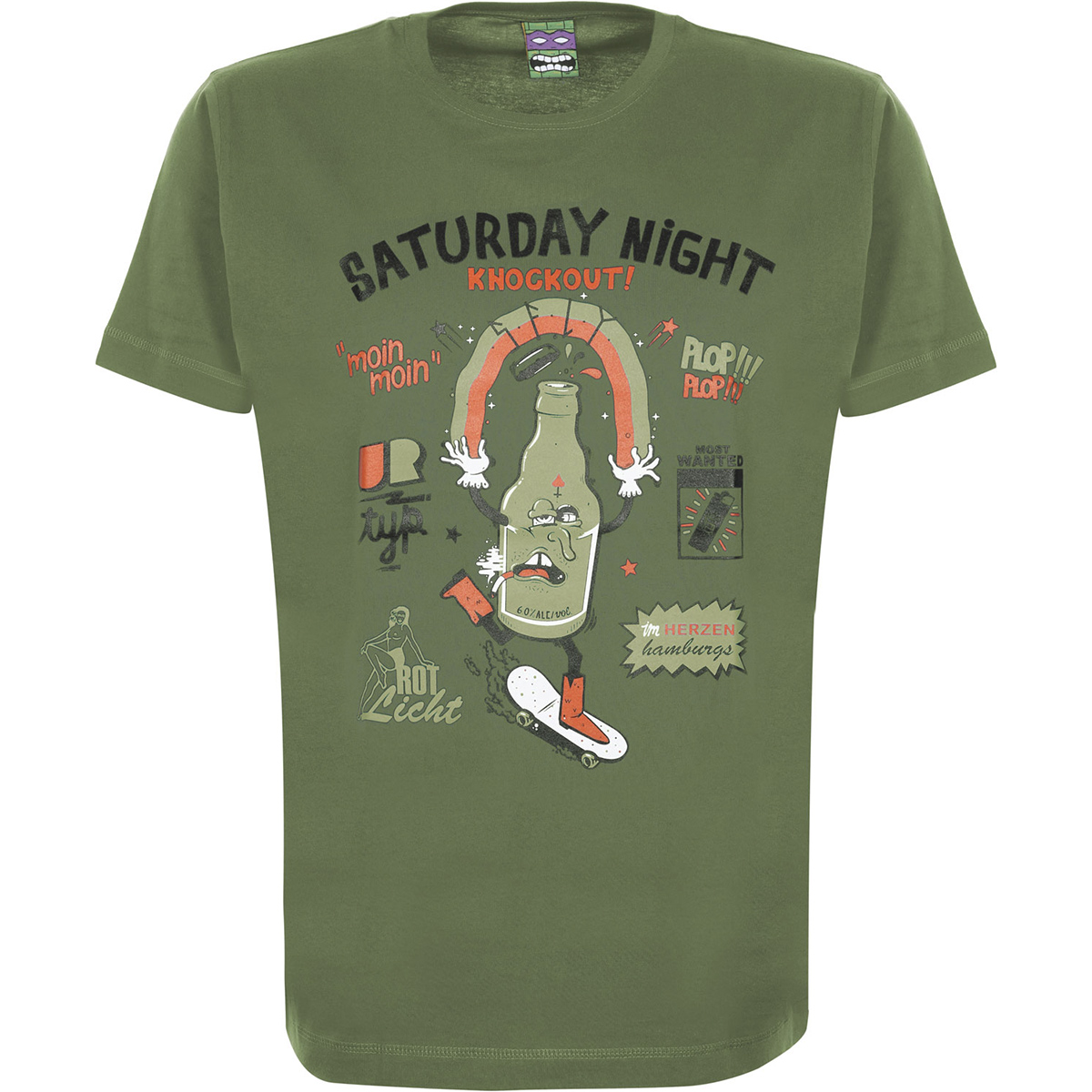 S-Fly T-Shirt "Drunken Astra" Green