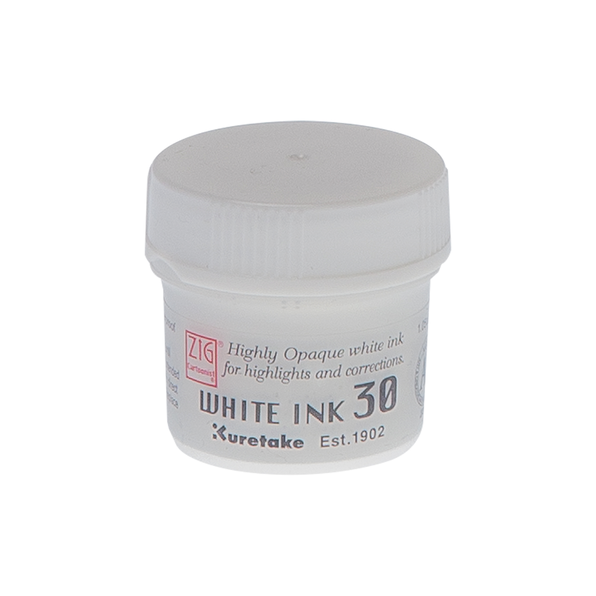Zig "Kuretake Refill Ink" (30ml) - White