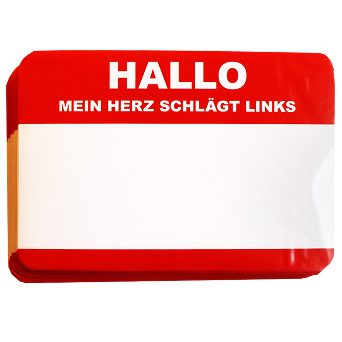 Stickerpack "Mein Herz schlägt links (7x10cm)" (50 Stk.)