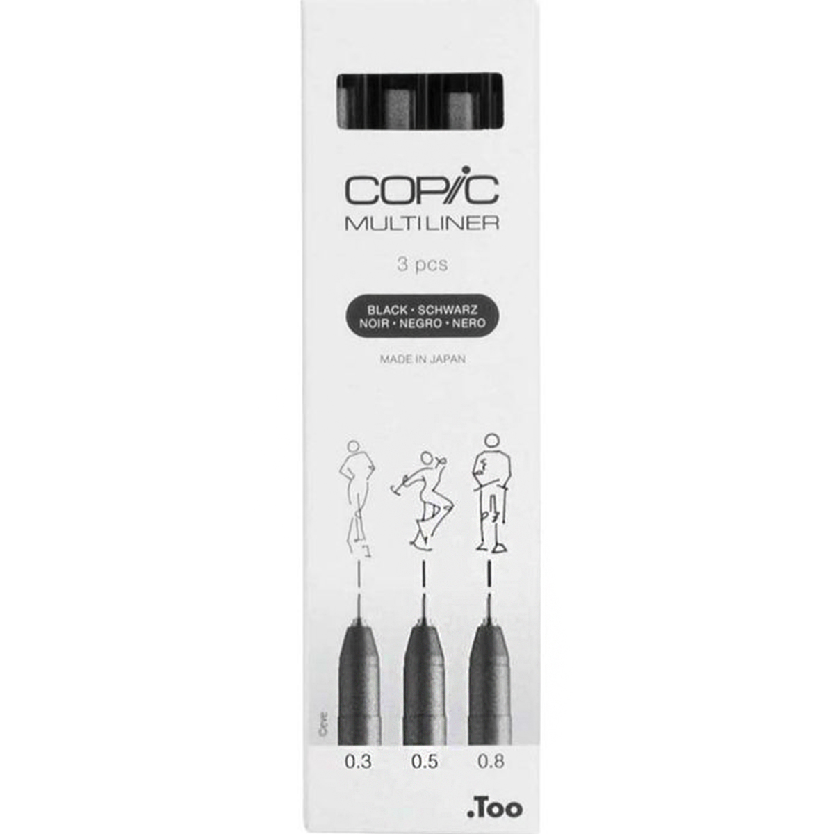 Copic "COPIC® Multiliner schwarz" 3er Set (0,3mm - 0,5mm - 0,8mm)