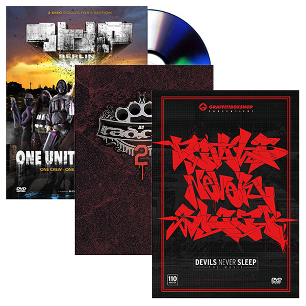 Devils Never Sleep - The Movie x Radicals 2 DVD x 1UP The Movie 3er DVD Bundle