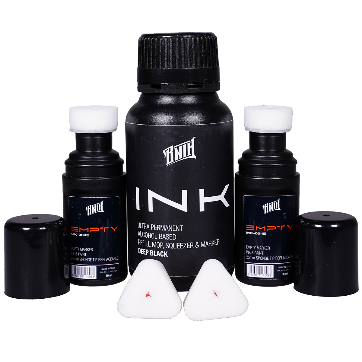 BNIK "Mop Marker Empty, Refill & Tips Set" (5 Teile)