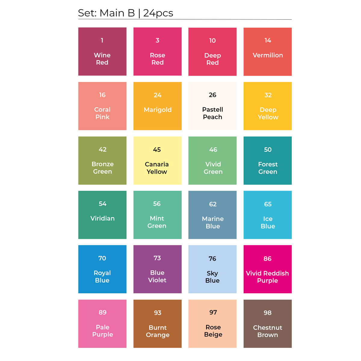 Toki "Grafikmarker 24er Set" - Main B