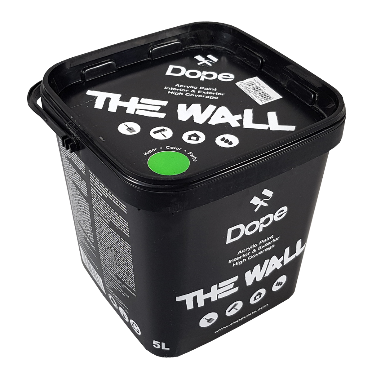 Dope Acryl Premium Wandfarbe "The Wall 5L" Green