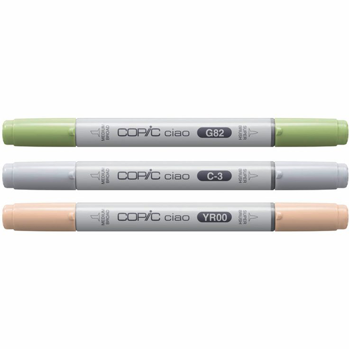 Copic "Ciao Natural Palette 3er Set" (1,0mm + 6,0mm)