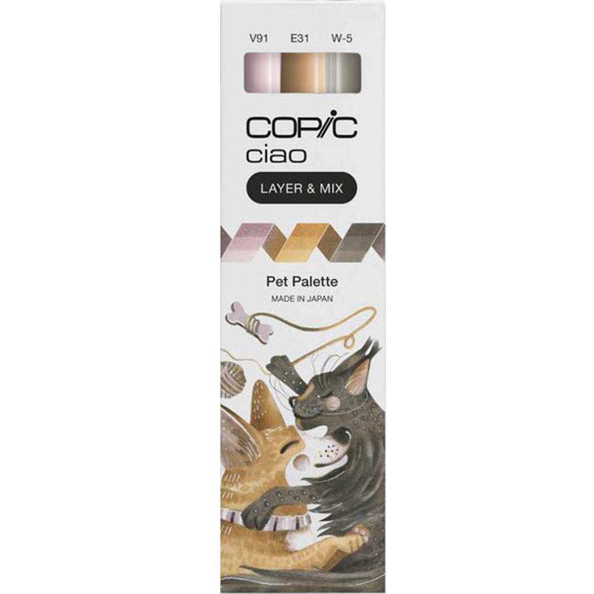 Copic "Ciao Pet Palette 3er Set" (1,0mm + 6,0mm)