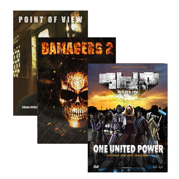 DVD 3er Bundle "Damagers 2 x Point of View x One United Power"