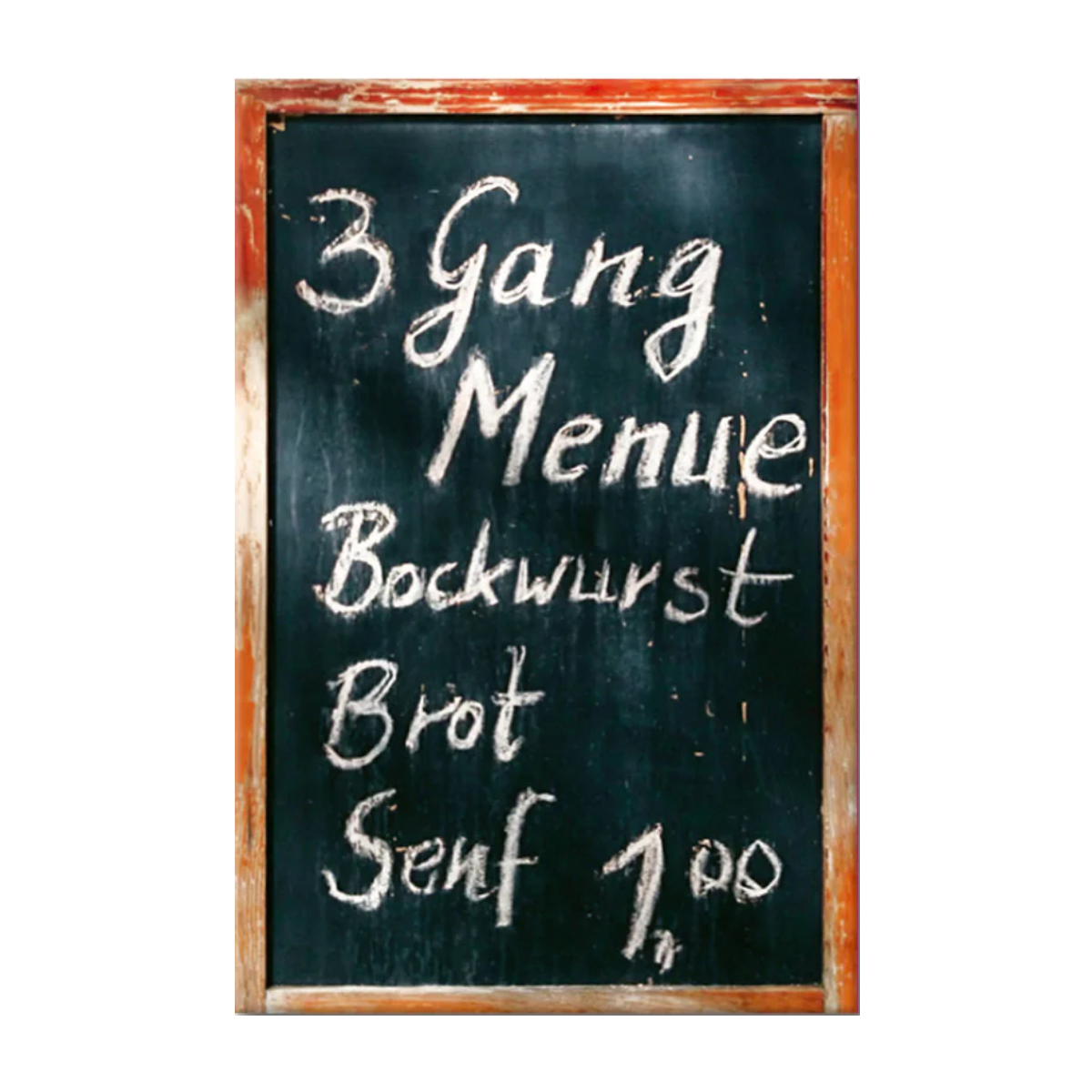 Kühlschrankmagnet "Notes Of Berlin - 3 Gang Menü" (80x54mm)