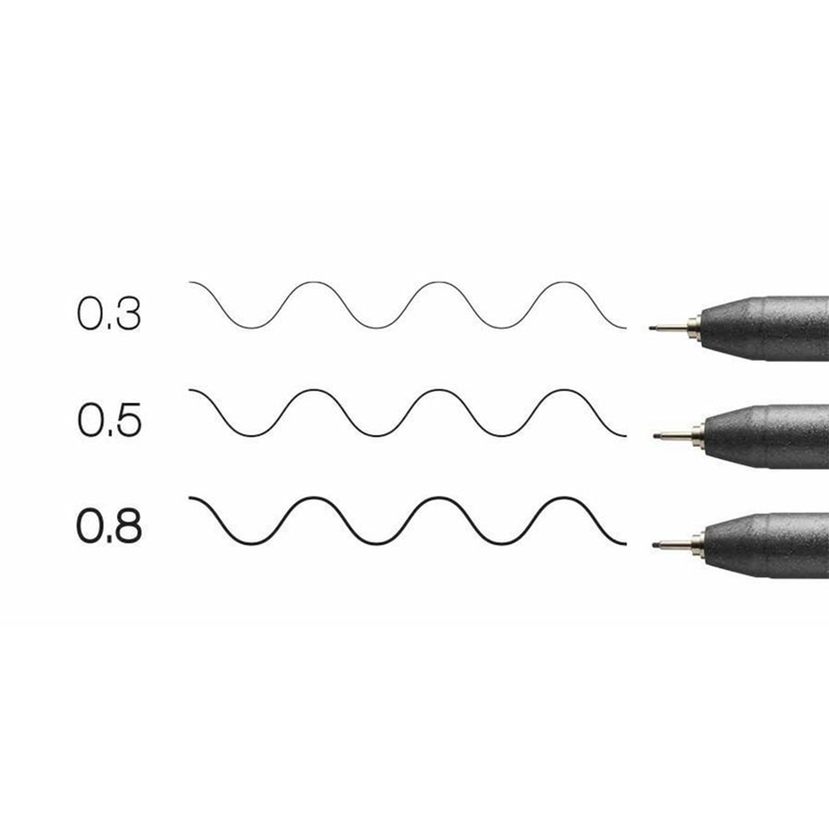 Copic "COPIC® Multiliner schwarz" 3er Set (0,3mm - 0,5mm - 0,8mm)