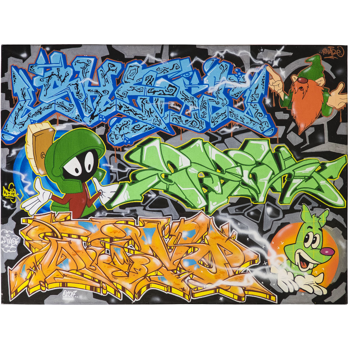 "Fino x Epik x Shade (Original)" 60x80cm
