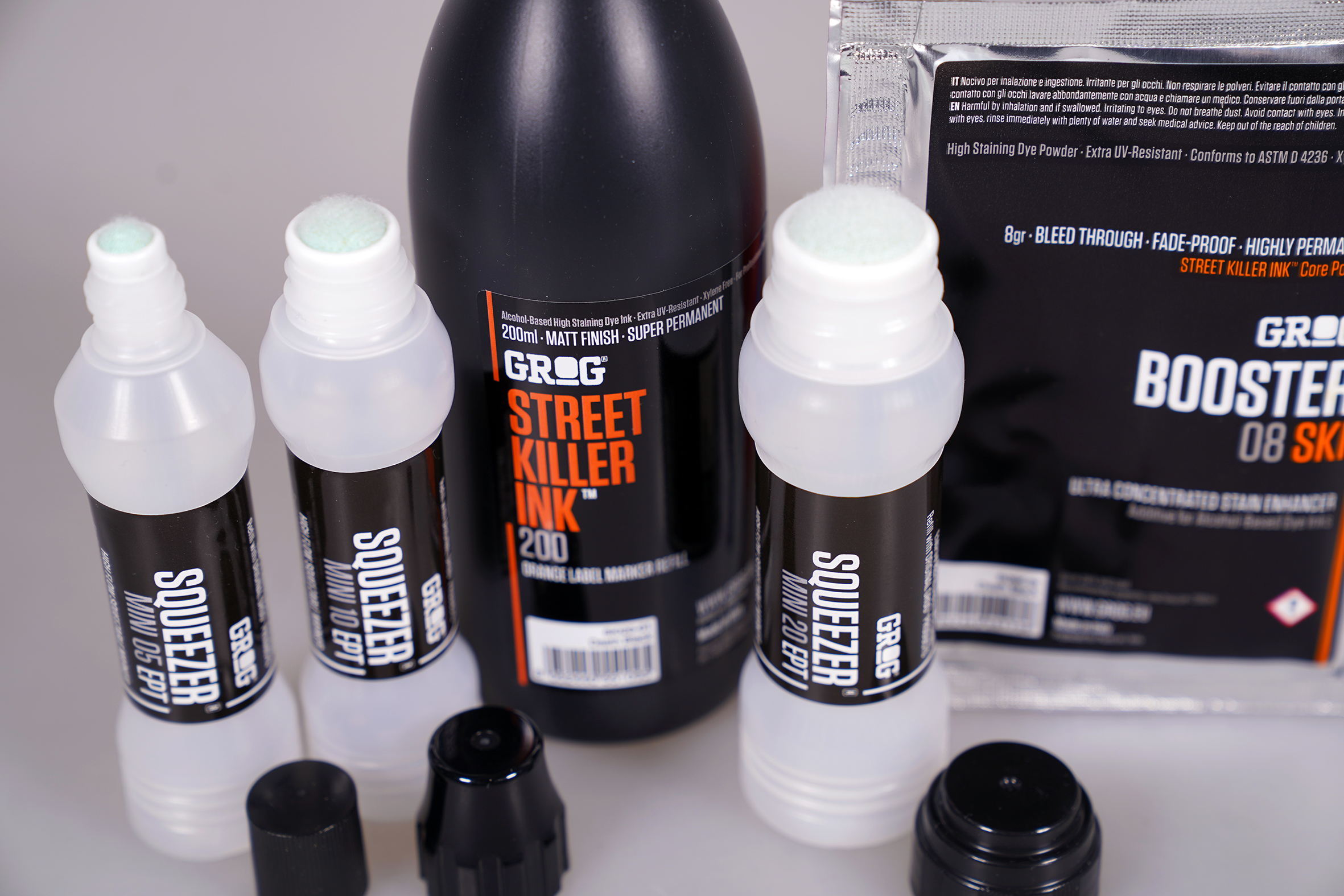 Grog "Street Killer Ink Booster Set" Black (5 Teile)