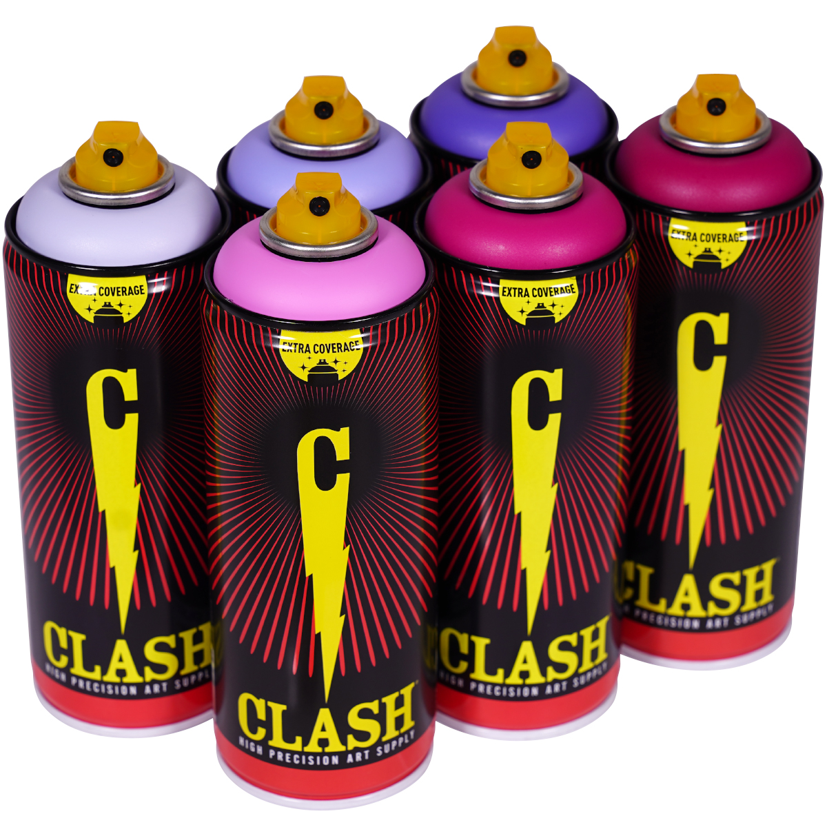 Clash "Paint Multi Color Sixpack Acid Gum Tones" (6x400ml)