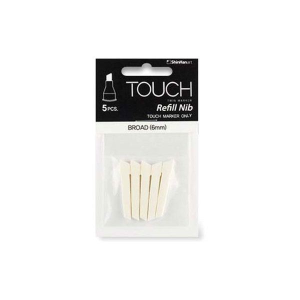 Ersatzfilze "New Touch Twin Marker Broad" (6mm) - 5 Stk.