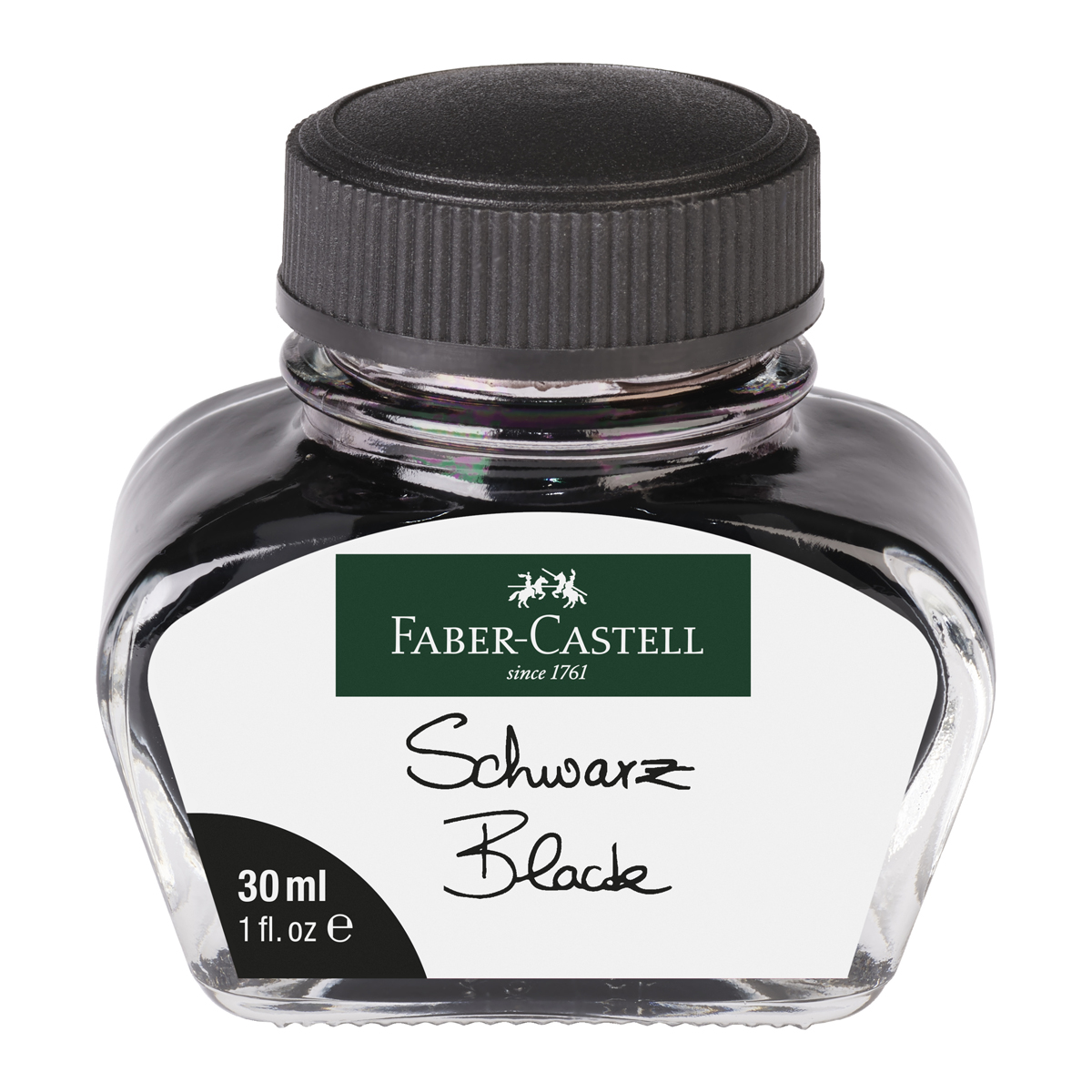 Faber-Castell "Tintenglas" Schwarz (30ml)