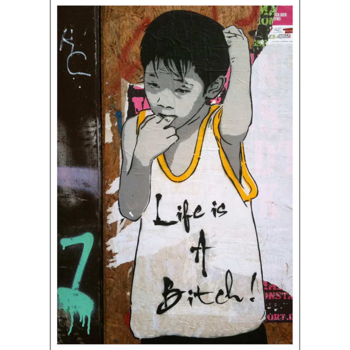 Postkarte "Notes Of Berlin - Life is a Bitch" (10,5x14,5cm)