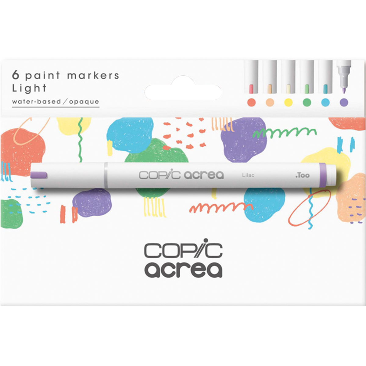 Copic "acrea Light 6er Set" Acrylmarker (0,8mm)