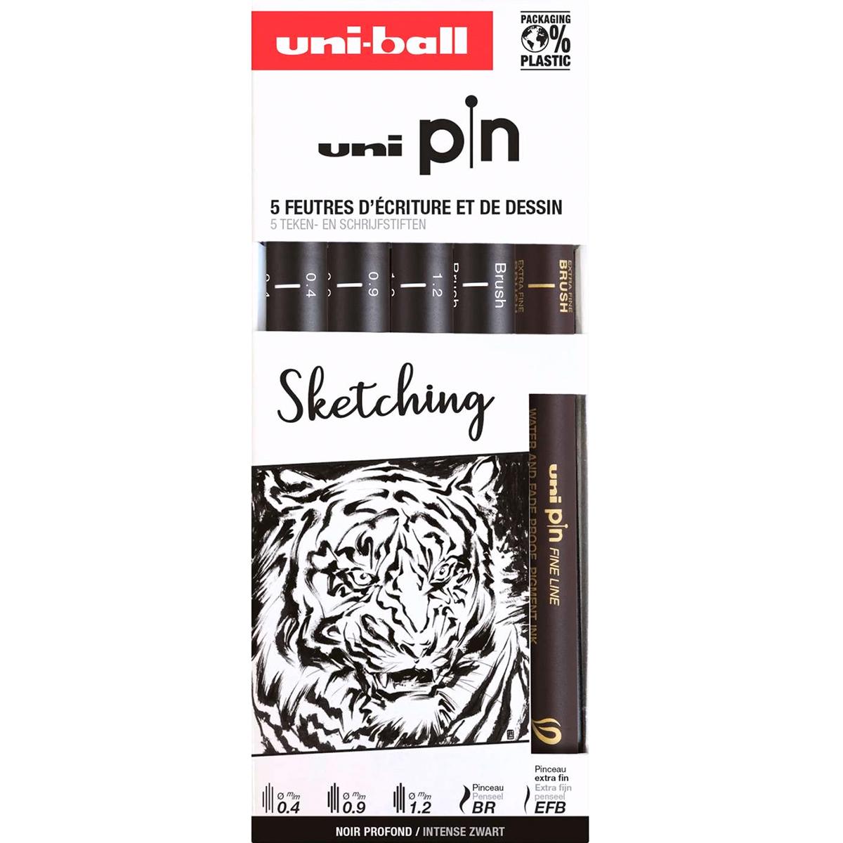 Uni-Ball "Sketching Finelinerset Uni PIN" 5er Set