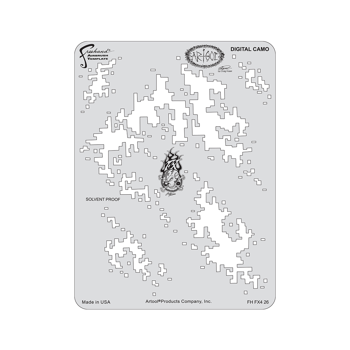 Artool Schablone "Digital Camo FX4"