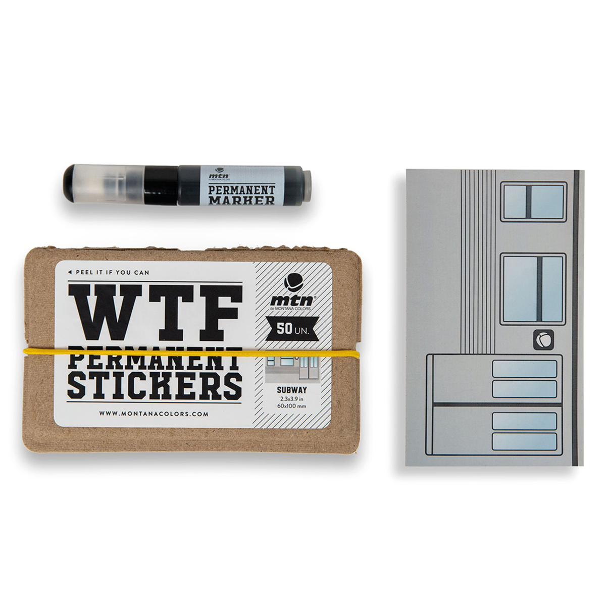 MTN Wtf Sticker Set "Subway" inkl. Marker
