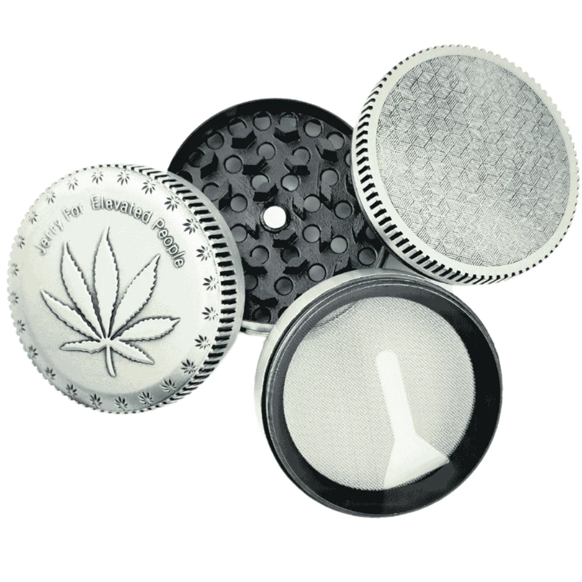 Excellent "Grinder Grass Leaf" 4-teilig