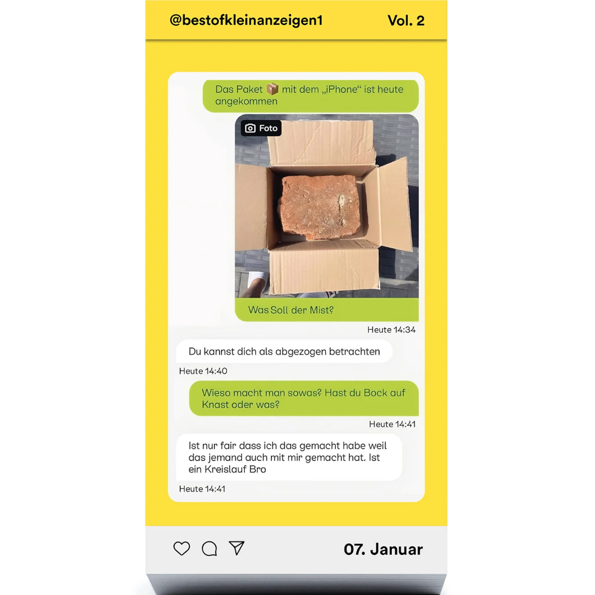 Kalender "Best of Kleinanzeigen Vol. 2"