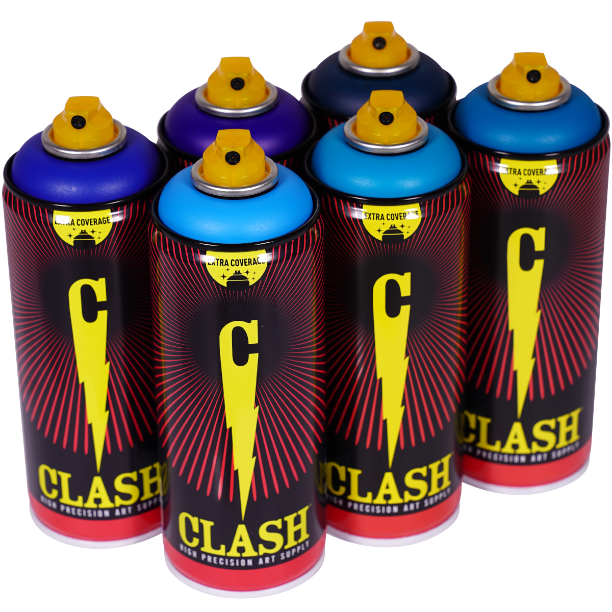 Clash "Paint Multi Color Sixpack Azure Flavour Tones" (6x400ml)