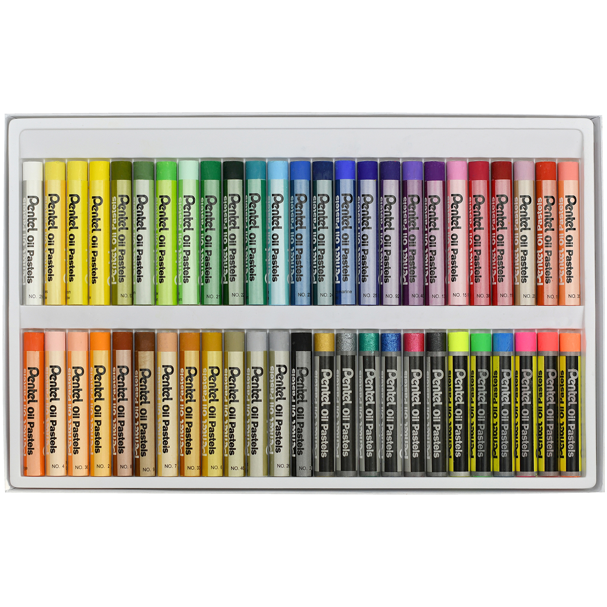 Pentel "Ölpastellkreiden" 50er Set Inkl. Metallic & Fluorescent