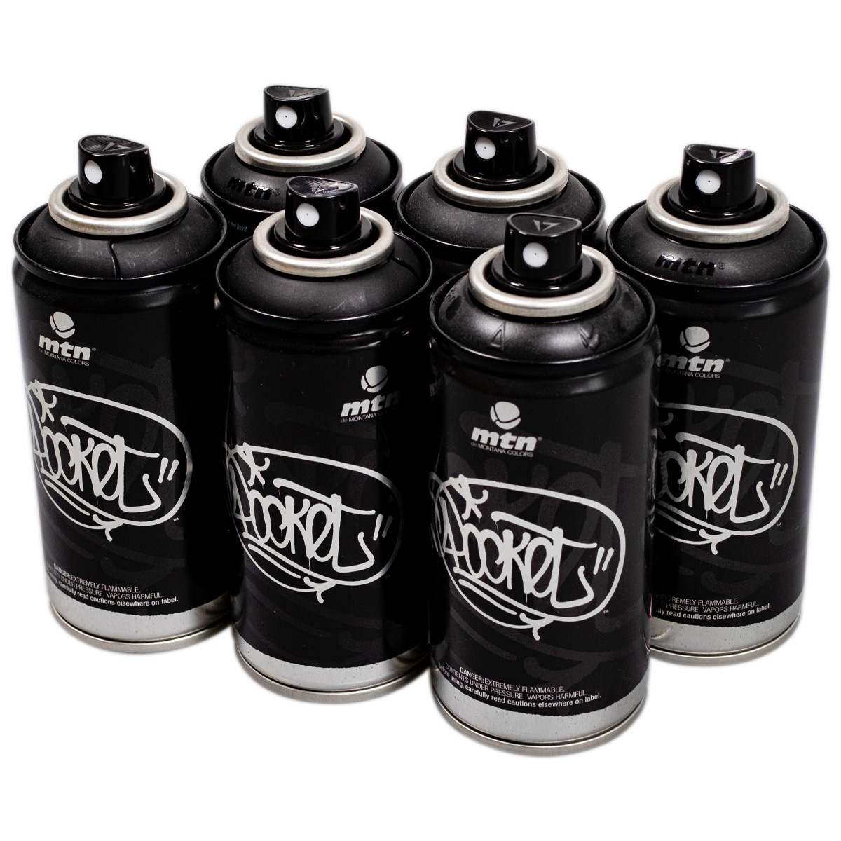 MTN "New Pocket One Color Sixpack - Black" (6x150ml)