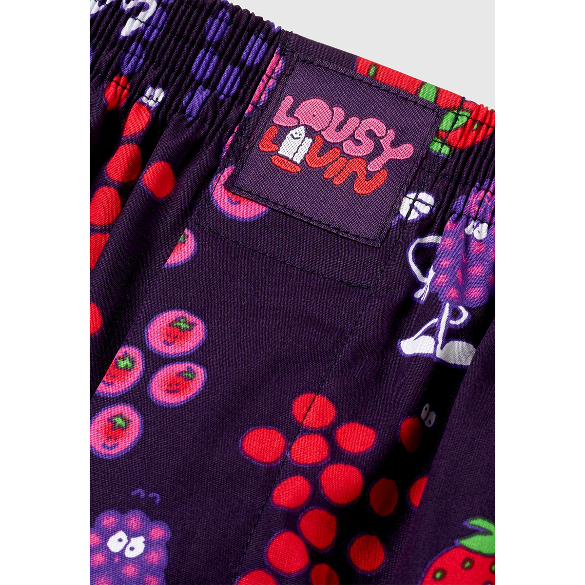 Lousy Livin Boxershorts "Berry Mix" Dark Berry