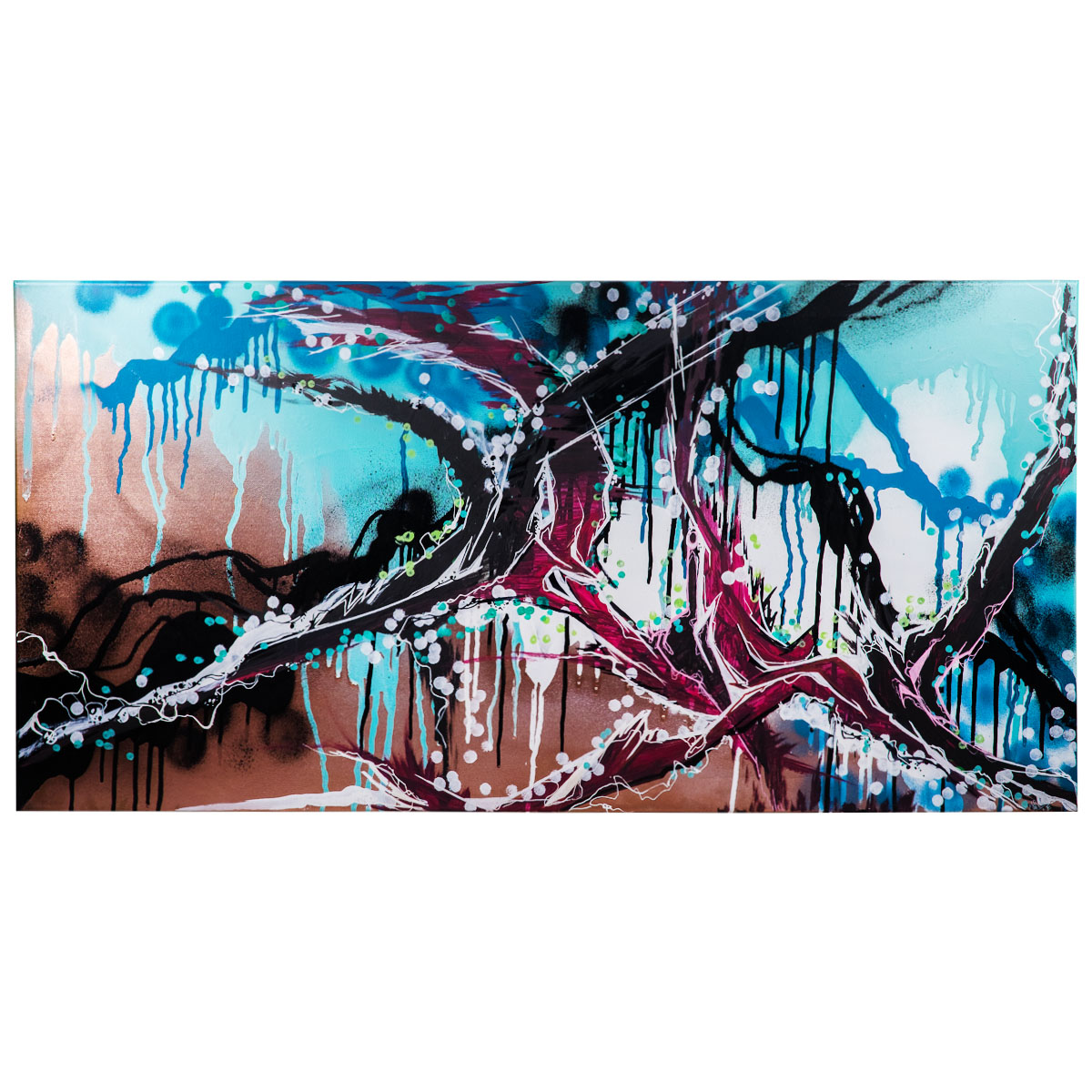 "Meise - Acrylicks (Original)" 50x100cm