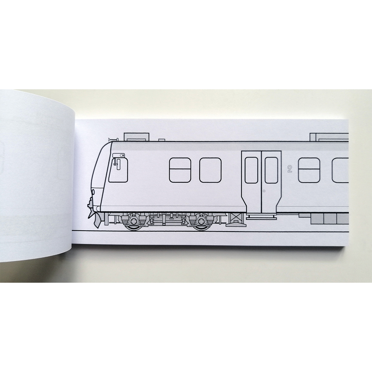 Blackbook "Happy Train EN57AL" Zugvorlage (210x90mm)