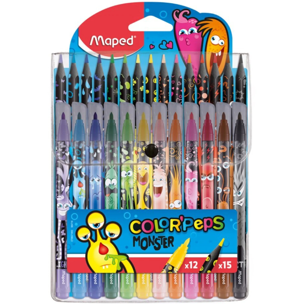Maped "Color´Peps Monster" Mix 27er Buntstift- und Markerset