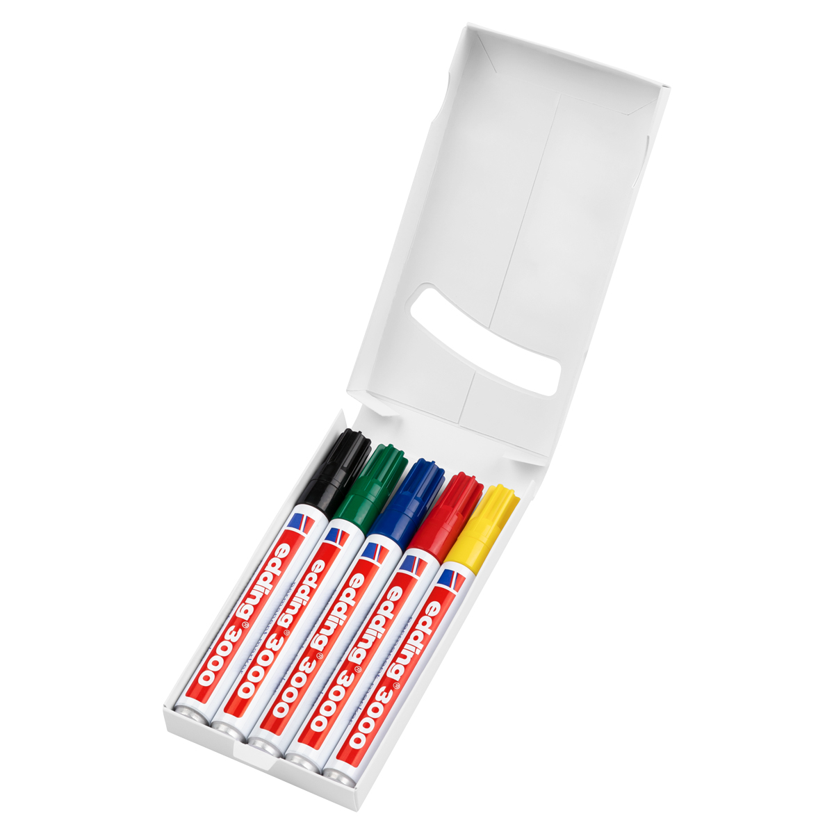 Edding "3000 Permanent Marker" 5er Set Basic Colours - (1,5-3mm)