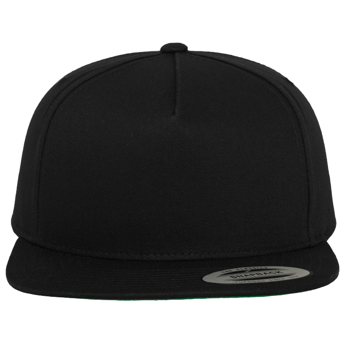 Flexfit "Classic 5 Panel Snapback" - Black/Black