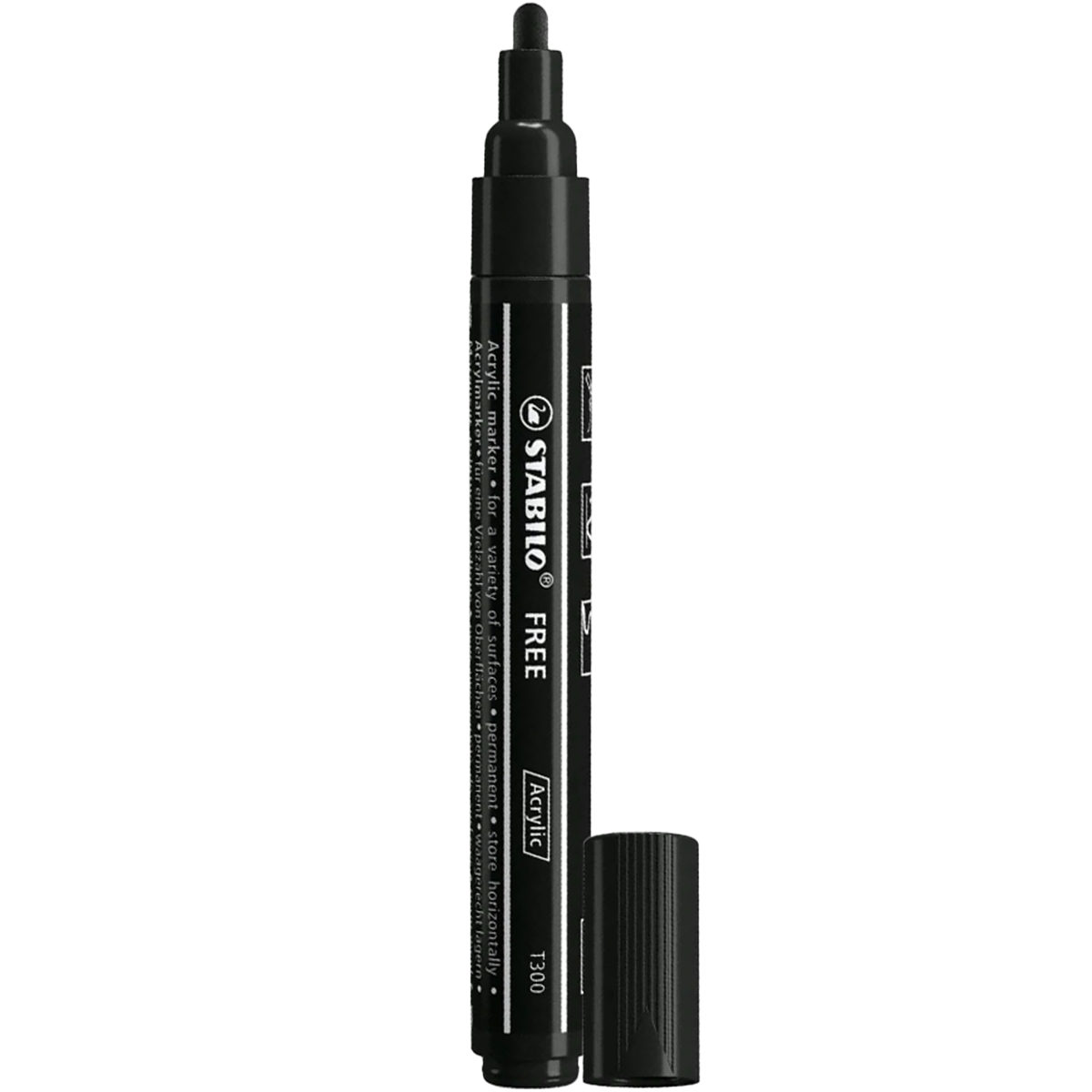 Stabilo "Acrylmarker Free T300" (2-3mm) Black