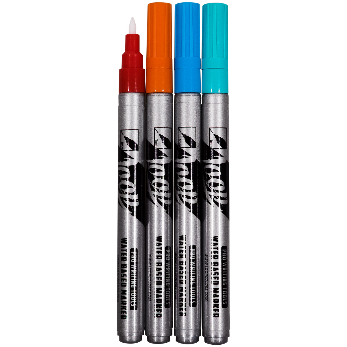 Loop "Water Based Marker 4er Tryout Set - Strong Tones" (1mm)