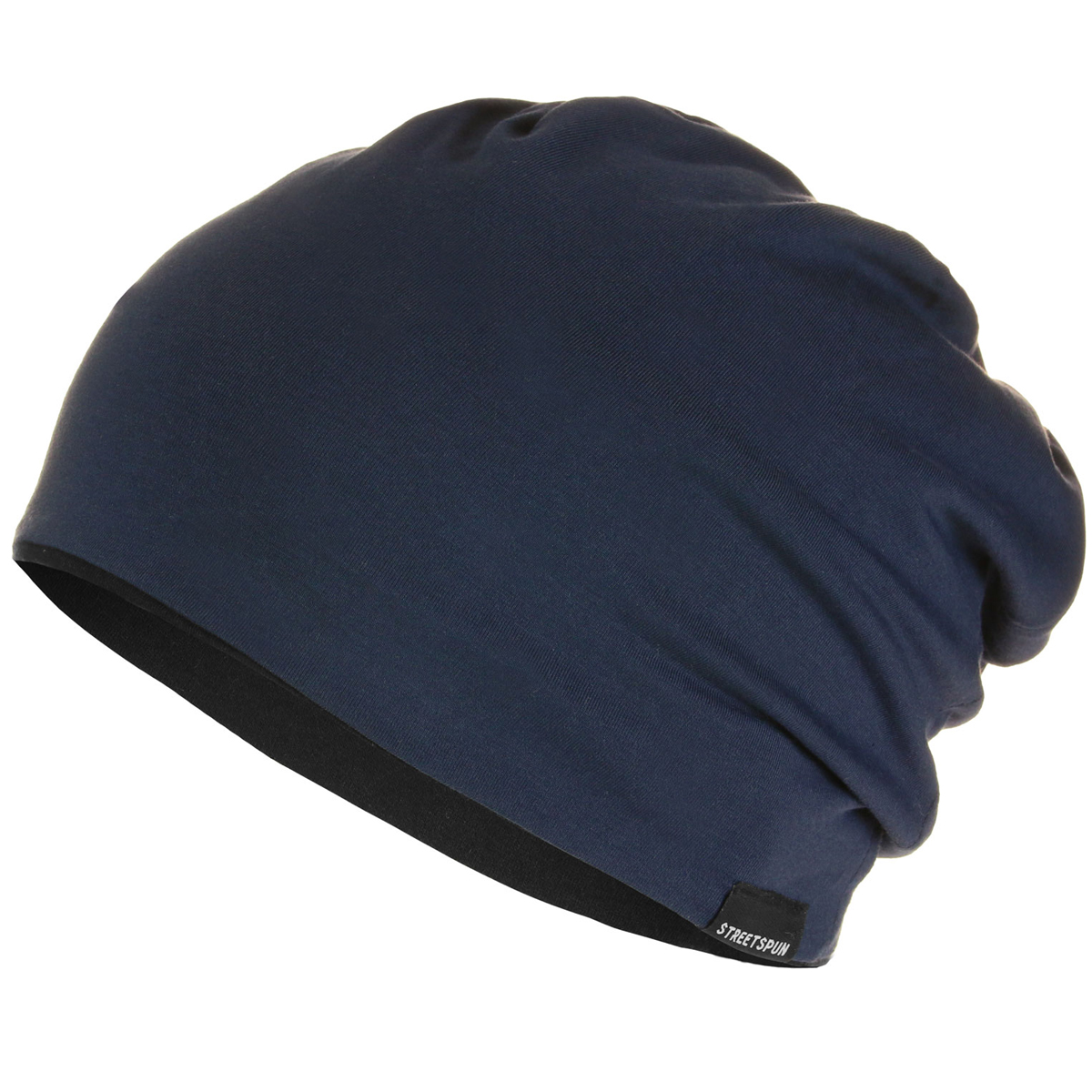 Streetspun "Jersey Reversible" Beanie - Black/Navy