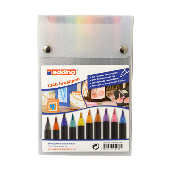 Edding "1340" Brushpen 10er Set (1-4mm)
