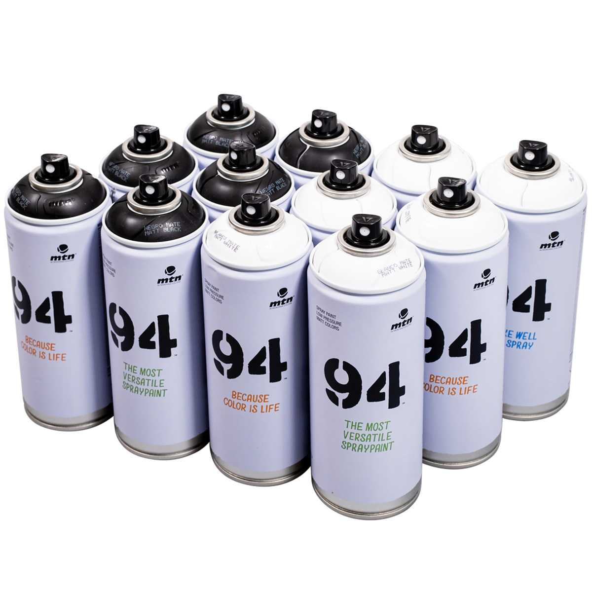 MTN 94 "12er Paint Box Black & White" (12x400ml)
