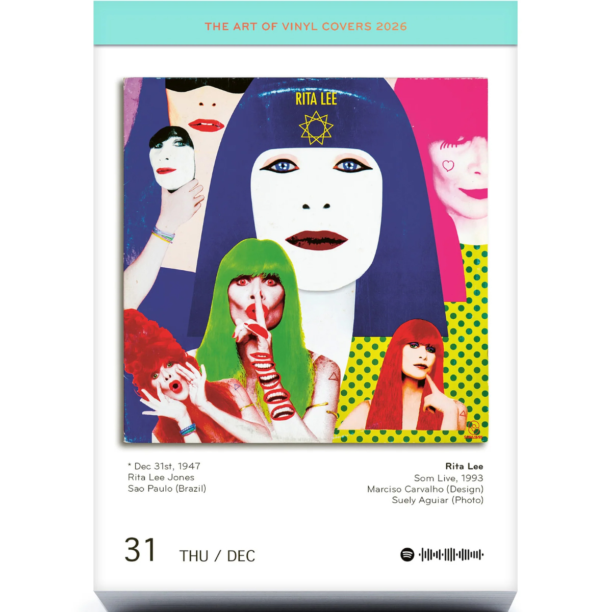 Kalender "The Art of Vinyl Covers 2026"