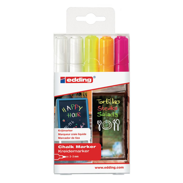 Edding "4095" Window Kreide Marker 5er Set (2-3mm)