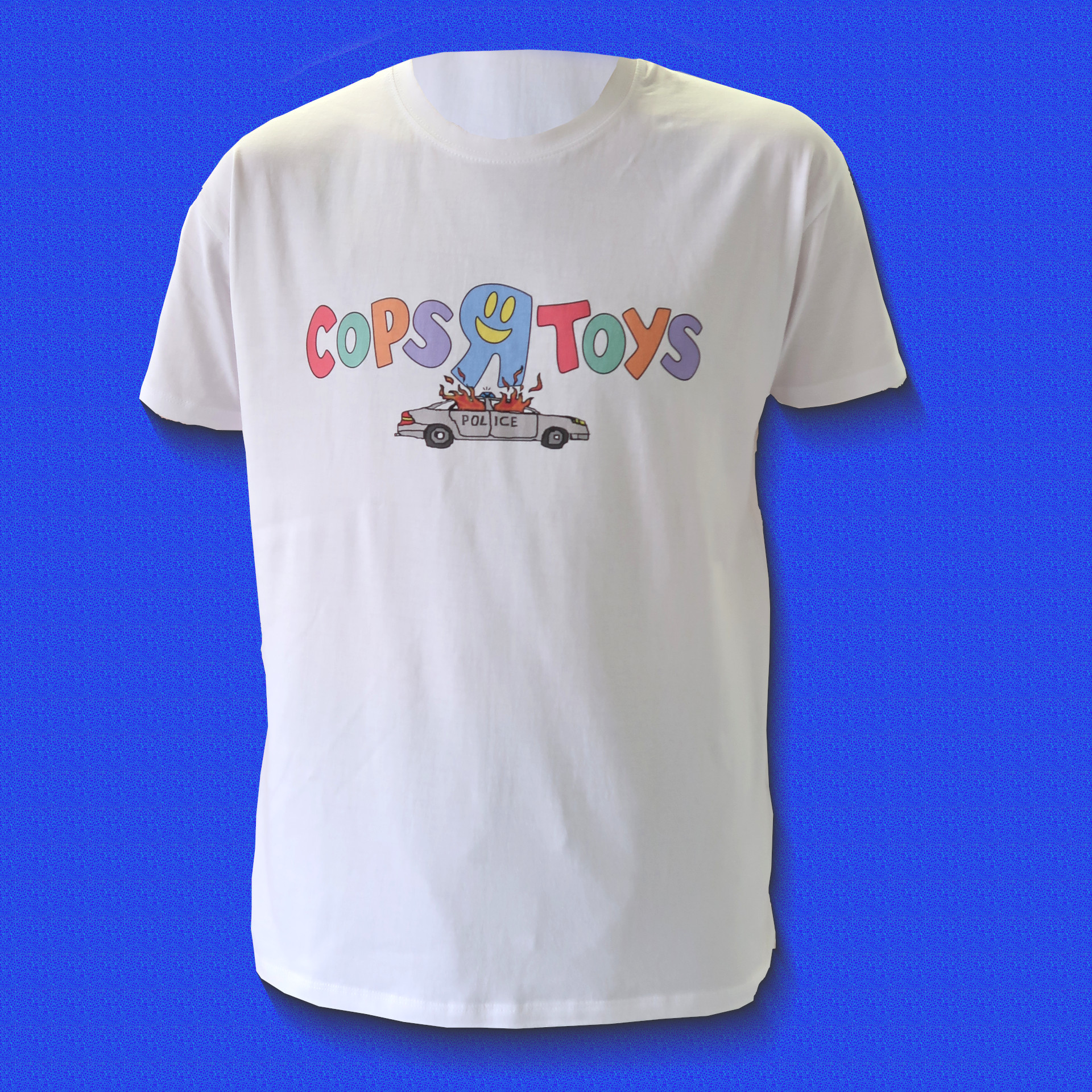 T-Shirt "Cops R Toys" Burn Edition - White