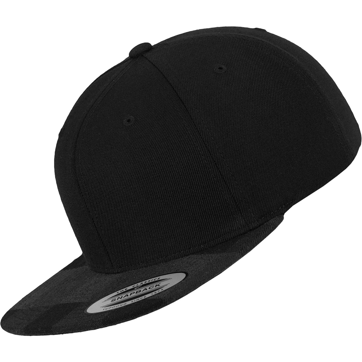 Flexfir "Checked Flanell Peak Snapback" Black/Characoal
