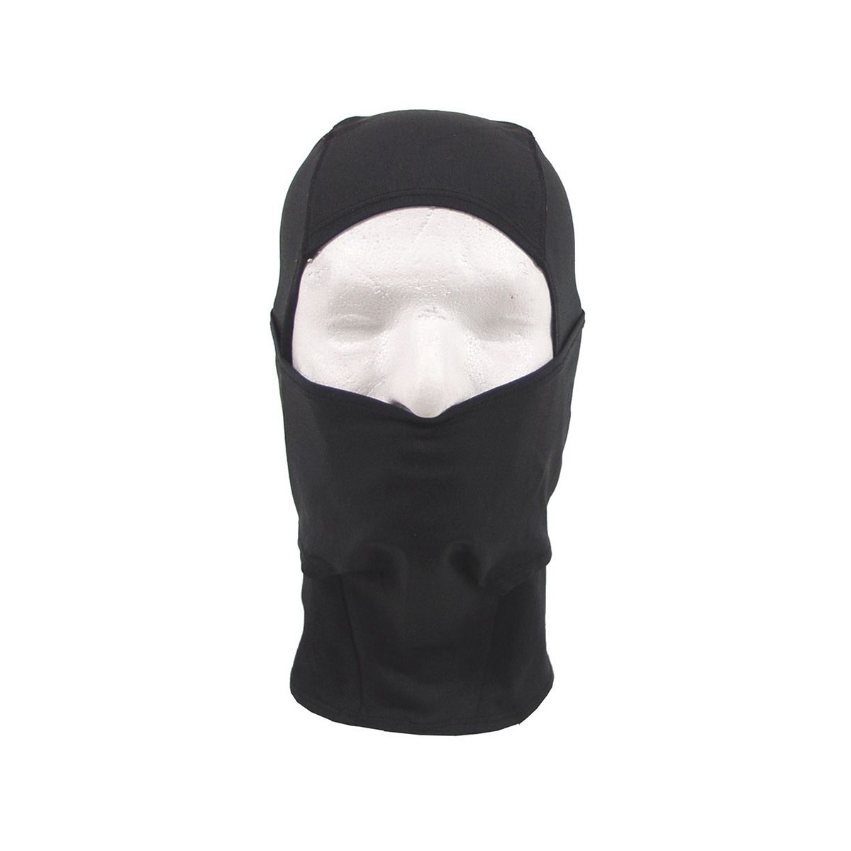 Maske "Balaclava - Schlitz (dünn)" Elasthan - Black