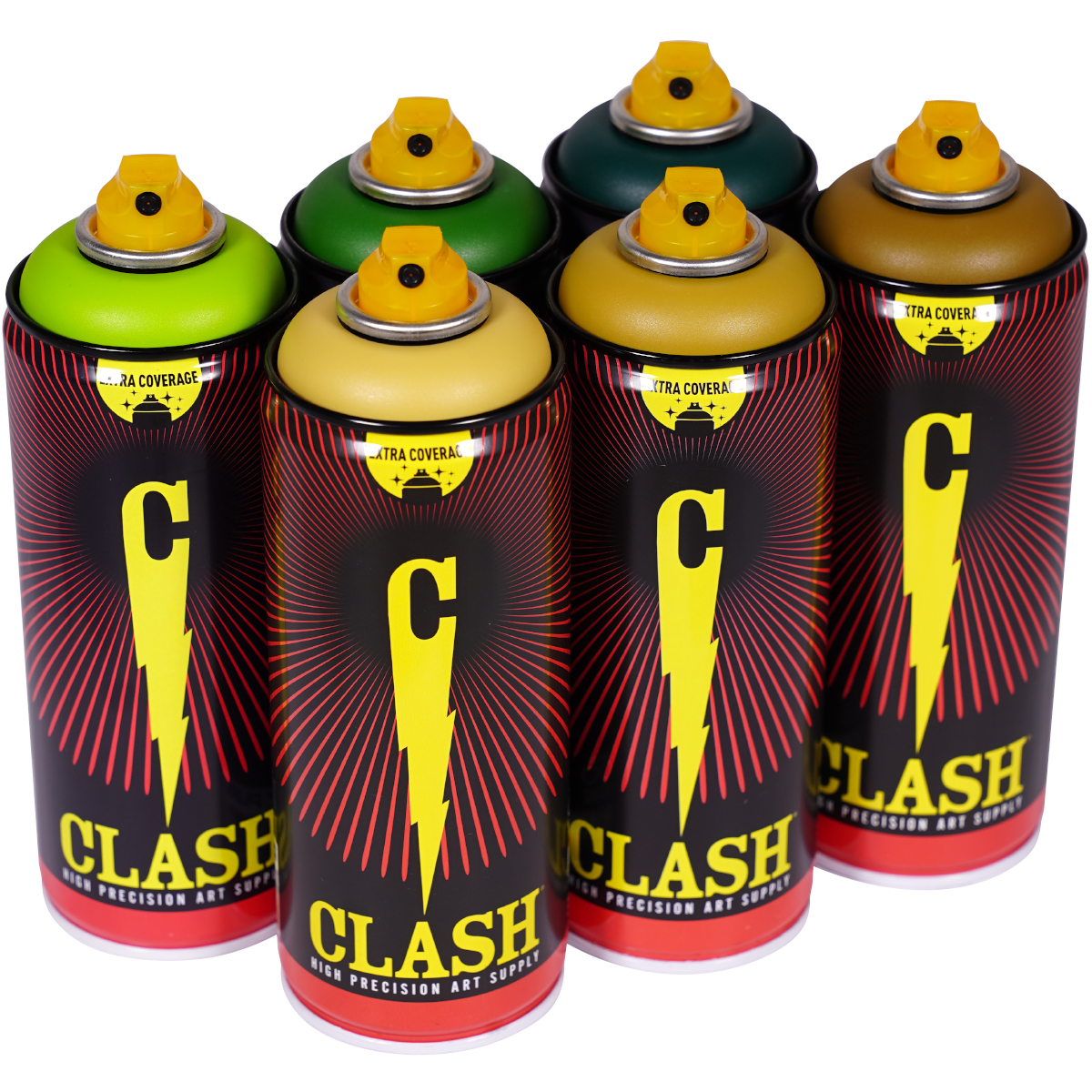 Clash "Paint Multi Color Sixpack Braveheart Tones" (6x400ml)