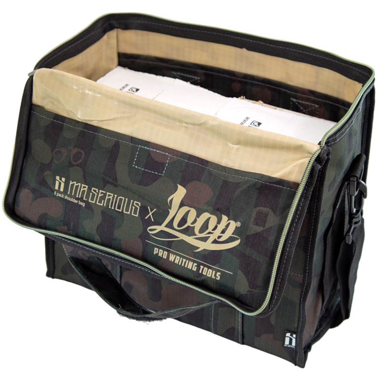 Mr. Serious "Loop" - 8er Spraycan Bag Camouflage